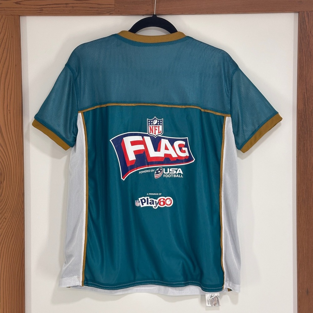 Jacksonville Jaguars‎ NFL Flag Football USA Jersey Adult Medium Reversible
